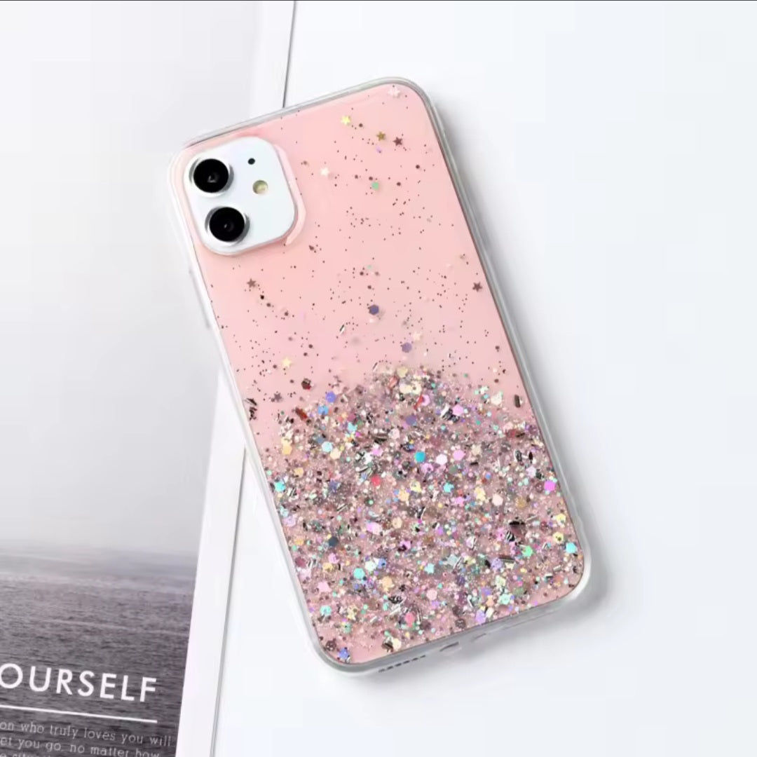 Glitter Sequins Clear Phone Case