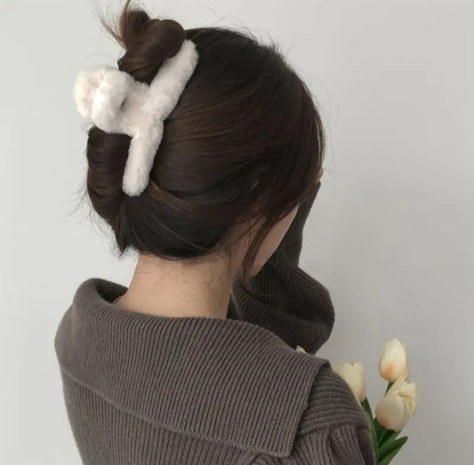 Plush Hair Claw Clip