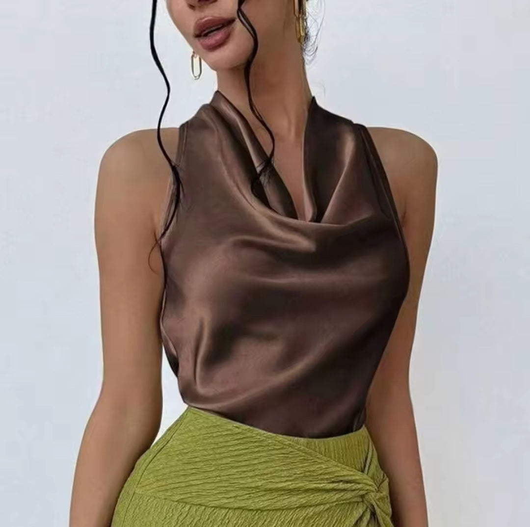 Satin Tank Top