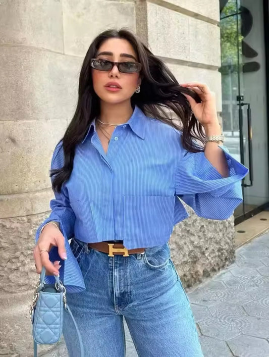 Women's Cropped Shirt