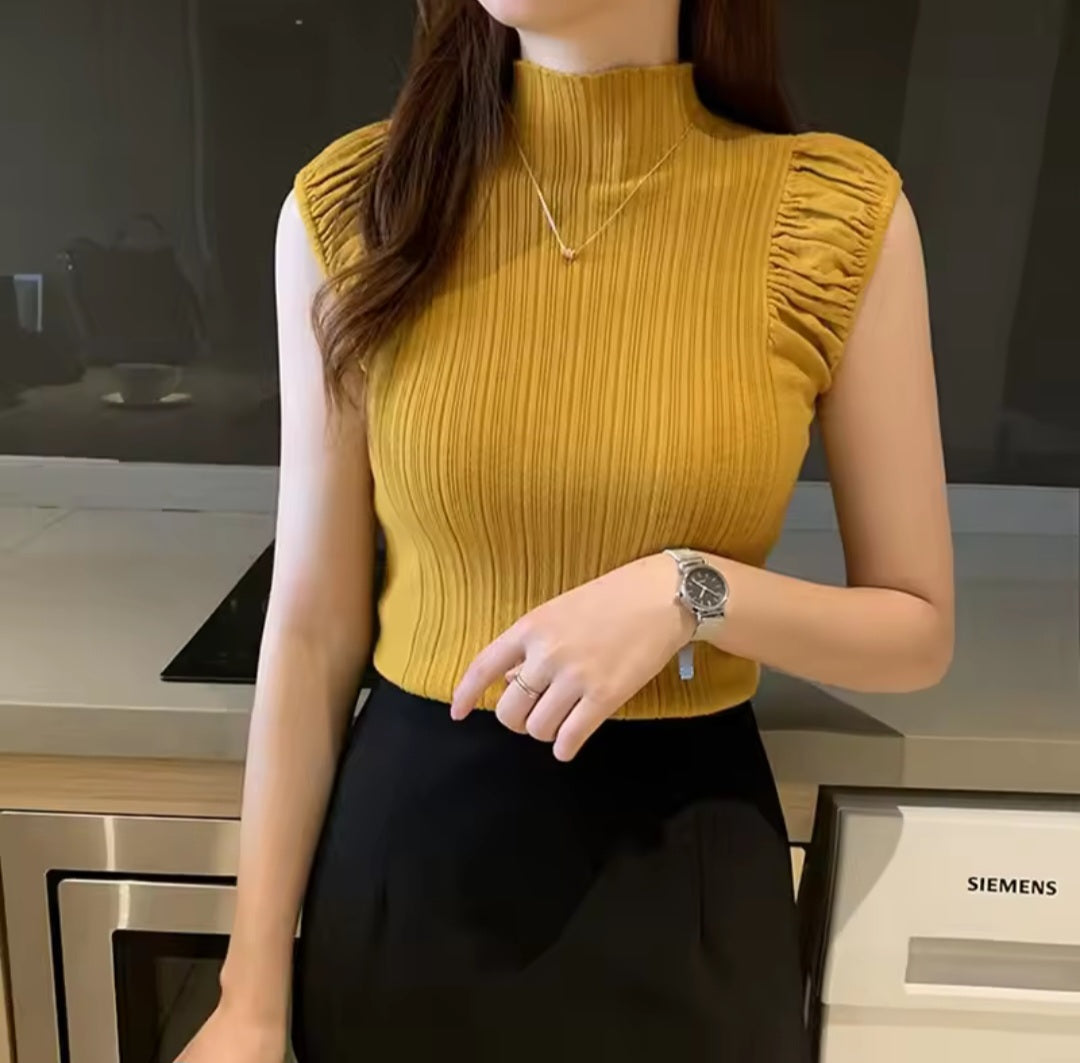 Fitted Cap Sleeve Basic Top