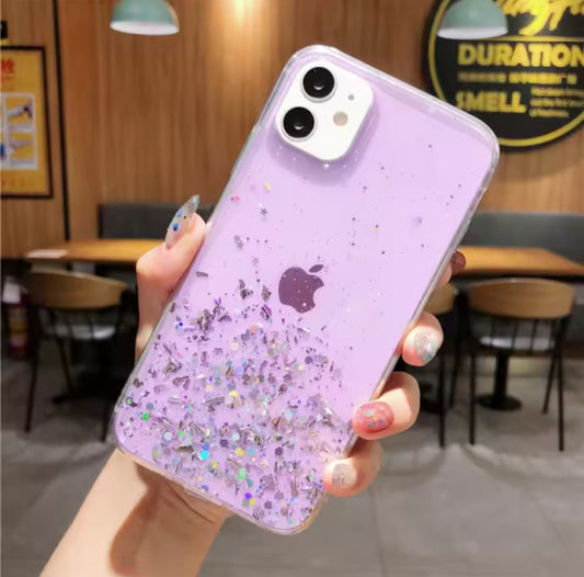 Glitter Sequins Clear Phone Case