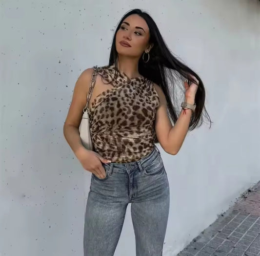 Leopard Print Bodysuit
